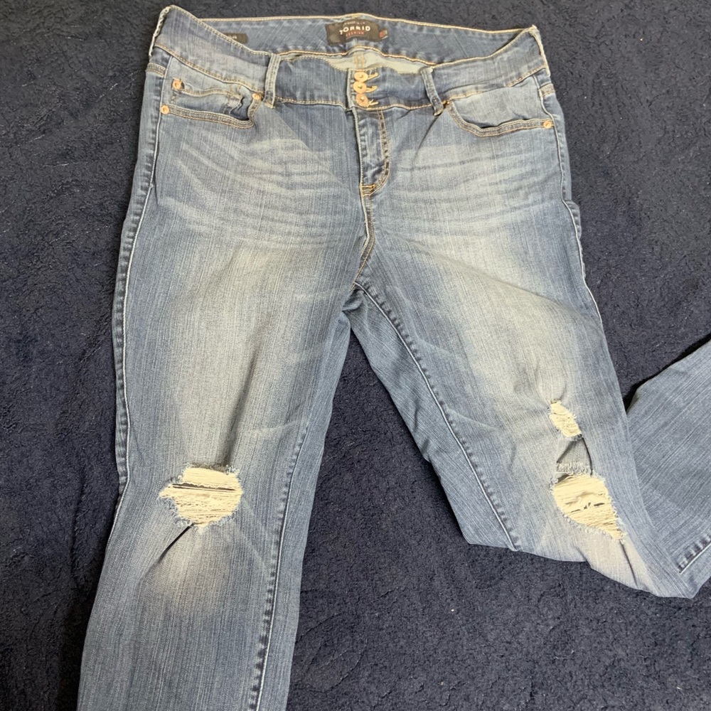 Distressed Torrid Jeggings